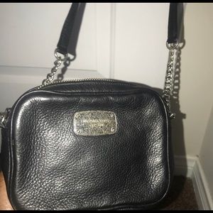Michael Kors crossbody mini bag black with silver